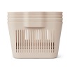 Set van 4 zandkleurige opbergmanden - Makeeva basket S 4-pack sandy 